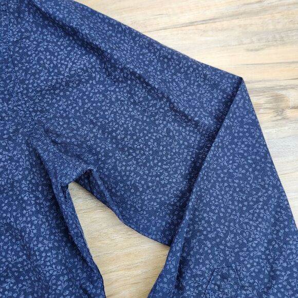 🔹️Levi's Blue Classic Buttoned Front Long Sleeve Shirt Men's Large - Picture 8 of 12